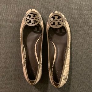 Tory Burch Snake Skin flats